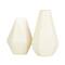 CosmoLiving by Cosmopolitan Cream Iron Contemporary Vase, 12&#x22; x 10&#x22;